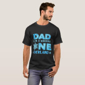 Dad In A Winter Onederland Bday Girl Sweet Snowfla T-shirt (Voorkant volledig)