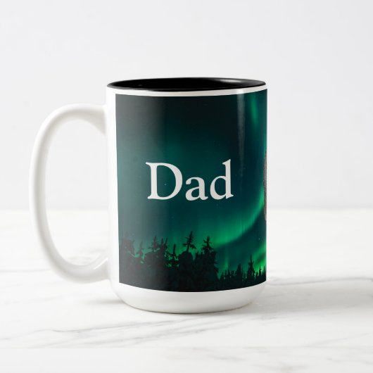 Dad Is Mentor, Guide, Strength & Heart Bear Mug (Gauche)