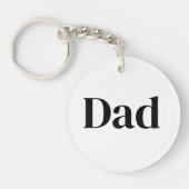 Dad Is Mentor, Guide, Strength & Heart Keychain (Voorkant)