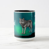 Dad Is Mentor, Guide, Strength & Heart Wolf Mug (Centre)