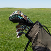 Dad is the Best Tee Rex 3 Photo Funny  Golfheadcover (Insitu)