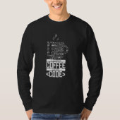 Dad JavaScript Programmer Coffee Coding T-shirt (Voorkant)