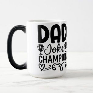 Dad Joke Champion Grappig cadeau voor Vaderdag Magische Mok