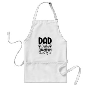 Dad Joke Champion Grappig cadeau voor Vaderdag Standaard Schort