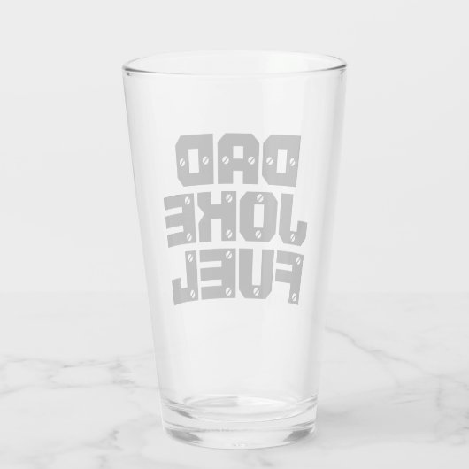 Dad Joke Fuel - Toolbox Edition voor Handyman Glas (Achterkant)
