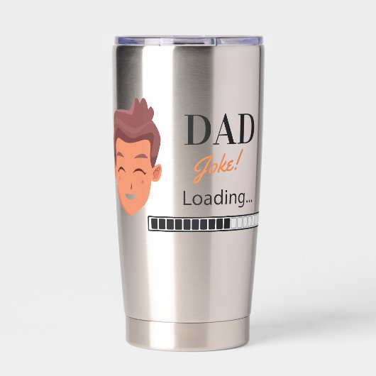 Dad Joke Loading Geïsoleerde Drinkbeker (Voorkant)