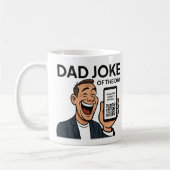 Dad Joke Mug with Daily QR Code – Endless Dad Joke (Gauche)