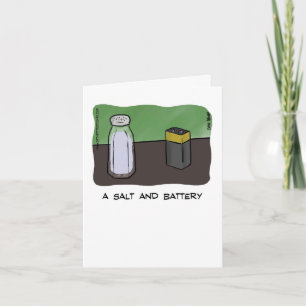 Dad Joke Vaderdag Kaart - A Salt & Battery