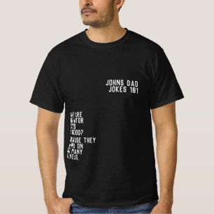 DAD JOKES 101 Vaderdag Black FUNNY GUY T-shirt