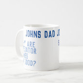 DAD JOKES 101 Vaderdag BLUE Koffiemok (Voorkant links)