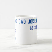 DAD JOKES 101 Vaderdag BLUE Koffiemok (Center)