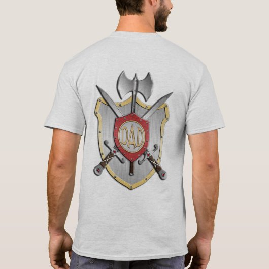 Dad Knights Battle Crest front/back T-shirt (Achterkant)