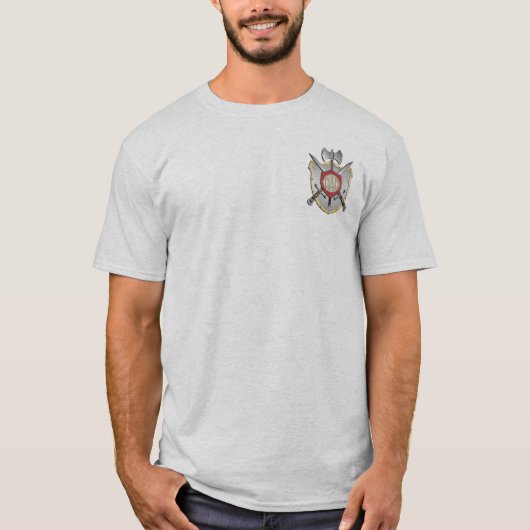 Dad Knights Battle Crest front/back T-shirt (Voorkant)