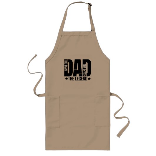Dad Legend Man Lang Schort (Voorkant)