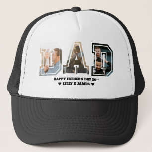 DAD Letter Cutout Photo Collage Vaderdag Trucker Pet