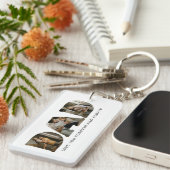 DAD Letter Photo Collage Sleutelhanger (Voorkant Rechts)