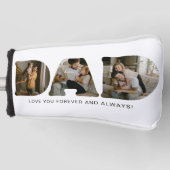 DAD Letter Photo Collage Vaderdag Golfheadcover (Voorkant)