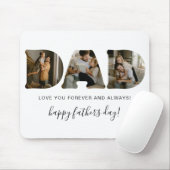 DAD Letter Photo Collage Vaderdag Muismat (Met muis)