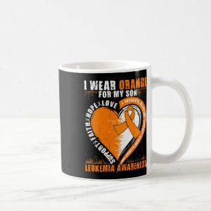 Dad Leukemia Awareness Son Leukemia Awareness Koffiemok