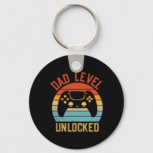 Dad Level Unlocked - Game Lover Gamer binnenkort b Sleutelhanger (Voorkant)