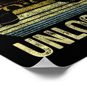 Dad Level Unlocked, Gaming Dad Video Gamer Dad, Fu Poster (Hoek)