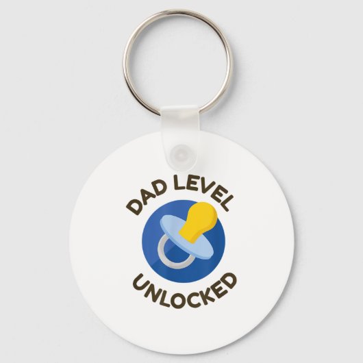 Dad Level Unlocked New Daddy Gifting Ideas Sleutelhanger (Voorkant)