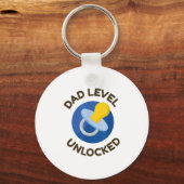 Dad Level Unlocked New Daddy Gifting Ideas Sleutelhanger (Voorkant)
