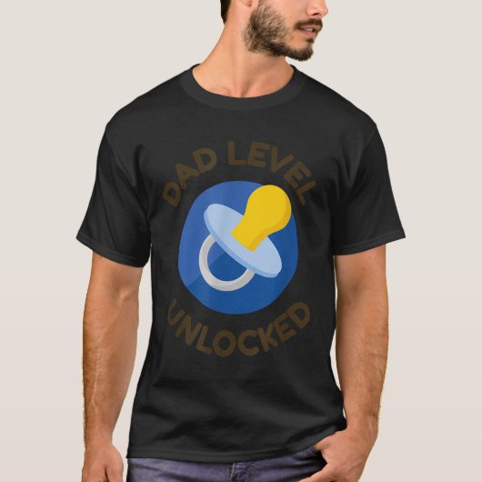 Dad Level Unlocked New Daddy Gifting Ideas  T-shirt (Voorkant)