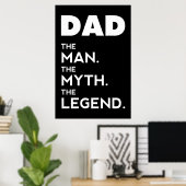 DAD, L'Homme, Le Mythe, La Légende, affiche de pap (Bureau à domicile)