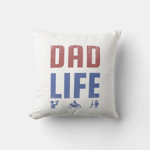 Dad Life SVG – Vaderdag  ontwerp   grappig Kussen