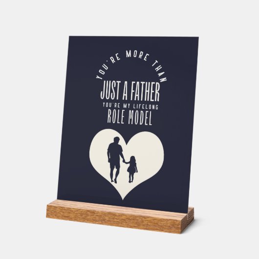 Dad Lifelong role model-Inspirational Fathers Day (Angle)