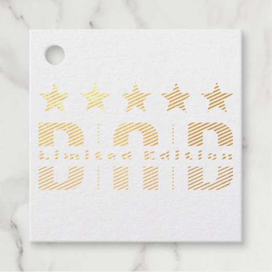 Dad Limited Edition Bedankjes Labels (Voorkant)