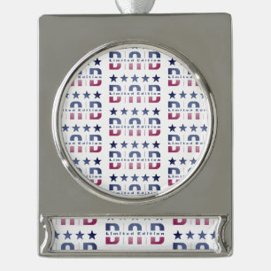 Dad Limited Edition Verzilverd Banner Ornament