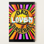 DAD LOVES BASEBALL PLANNER (Achterkant)