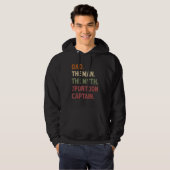 Dad Man Myth Pontoon Captain Daddy Pontoon Funny C Hoodie (Voorkant volledig)