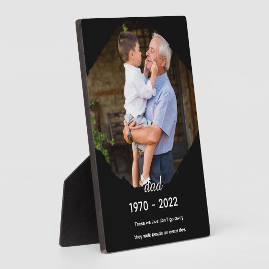 Dad Memorial Tabletop Plaque with Easel (Côté)