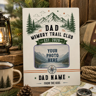 Dad Memory Trail Club Vaderdag foto Fotoplaat