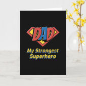 DAD Mijn sterkste superheld Kaart (Gele Bloem)