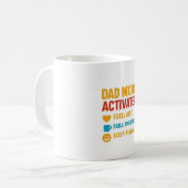 Dad Mode Activated Funny Vaderdag Gift Koffiemok (Voorkant links)