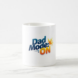 Dad Mode ON Coffee Mok – Grappig Vaderdag cadeau