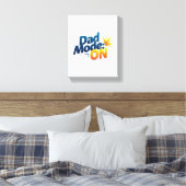 Dad Mode ON Wall Art – Grappig Canvas voor Vaders Afdruk (Insitu (Slaapkamer))