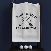 DAD Monogram Grappige Flip Shot Kampioen Golf Hand Golfhanddoek