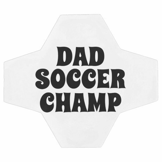 Dad Name Champ Soccer Ball (Plat)