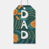 Dad - Nationale Papa Appreciation Day Groen Cadeaulabel (Achterkant)