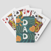 Dad - Nationale Papa Appreciation Day Groen Pokerkaarten (Achterkant)