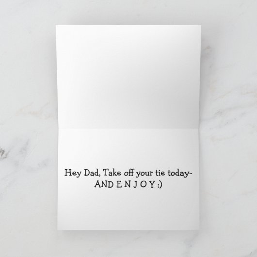 DAD NEEM UW STROPDAS/VADERDAG UIT KAART (Binnen)