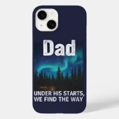 Dad Northern Lights Camping Customizable Case-Mate iPhone Case (Achterkant)