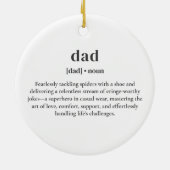 Dad Noun Funny Definition Vaderdag Keramisch Ornament (Achterkant)