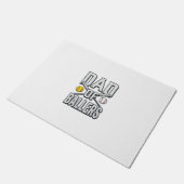 Dad of Ballers Softball and Baseball Vintage Shirt Deurmat (Schuin)