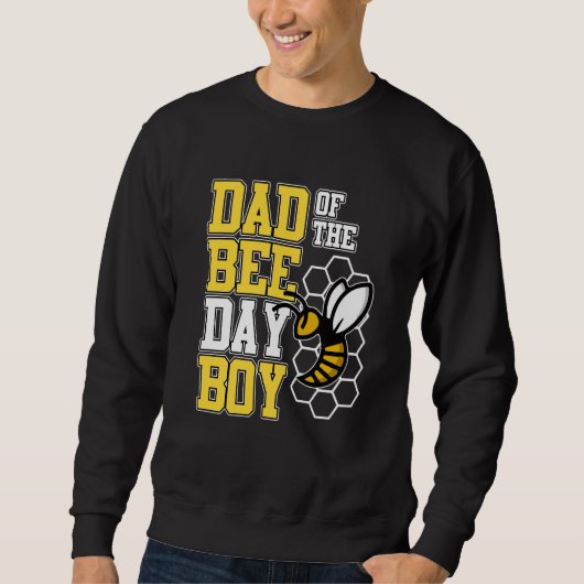 Dad Of Bee Day Boy Honey Beekeeper Beekeeping Grap Trui (Voorkant)